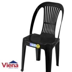Silla Plastica Gala Negra VOSS 2000