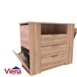 Comoda Delos DLD04RNN 3CAJ.2ZAP.111.5X94 Roble Natural