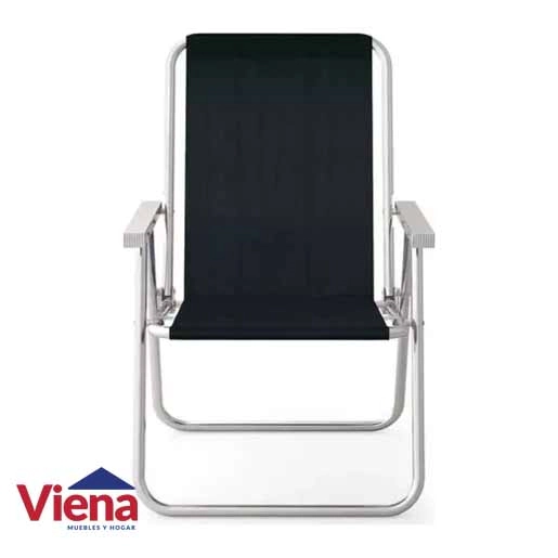 Sillon Playero Aluminio Mor Alto Confort 7/8 16498 Negro