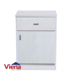 Mesa de Luz Ricchezze Pluspack 1Cajon 1Puerta 3-53-083-29 Nevada