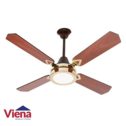 Ventilador De Techo Severbon 030135 Madera Cedro/Haya Luz Led