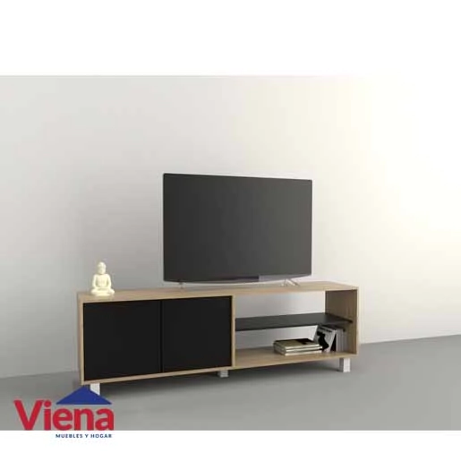 Mesa Tv/Lcd/Led 75" Table�s 4100-CON Olmo / Negro