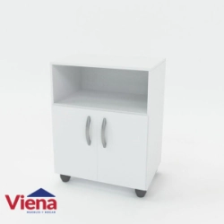 Porta Microonda Delos DL636  2 Puertas 1 estante Blanco