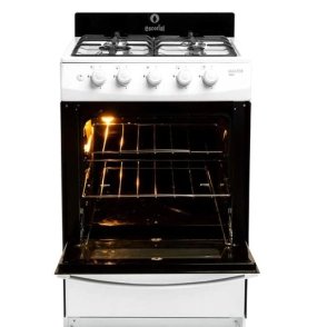 Cocina Escorial Master Style Blanca 4 Hornallas Multigas