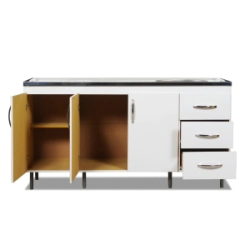 Bajo Mesada Ricchezze 160 cm. Arco Blanco 3 caj.
