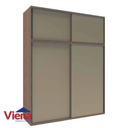 Ropero Delos DUO05RDGA 4 Puertas Corredizas  180 x 230 Roble/Mar/Gr