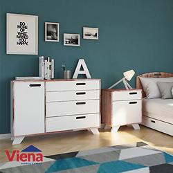 C�moda La Esperanza Nordic N25 4 cajones y 1 puerta