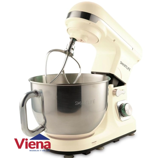 Batidora De Pie SmartLife SL-SB0037I Con Bowl Acero Inoxidable