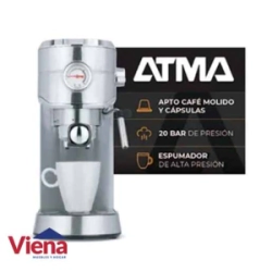 Cafetera Electrica ATMA CEAT5418P Express 20B Con Espejo
