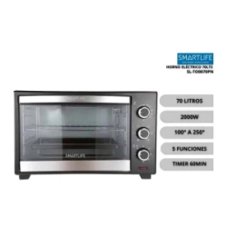 Horno Electrico SmarLife SL-TOR070PN 70Lts Spiedo