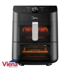 Freidora Midea Sin Aceite  AF-D211BAR1 11L Digital Negra