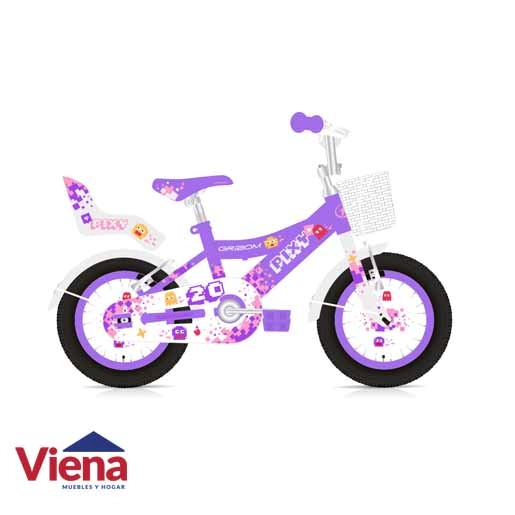 Bici Gri-Bom 2420D Pixy Rodado 20 Con Baul Timbre Nena