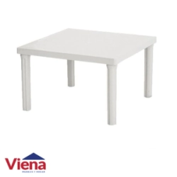Mesa Plastica Cuadrada Bari 0.75 VOSS2000 Blanca