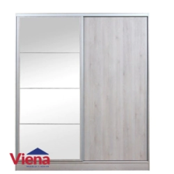 Placard Ricchezze Morena 1.80m  Puertas Corredizas Blanco