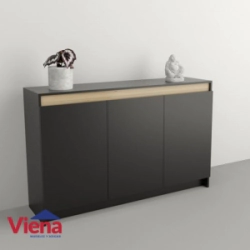 Bahiut Table's 1156-CON 3 puertas Negro Olmo Firlandes