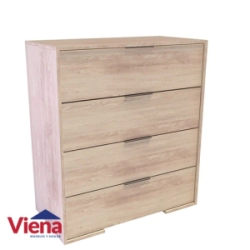 Comoda Delos 4 Cajones Pino Cascina DLD02PC
