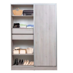Placard Ricchezze 14.0 Murano Puertas Corredizas Pino sin espejo Bco