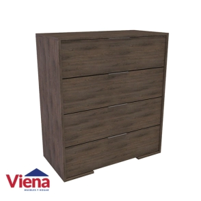 Comoda Delos 4 Cajones DLD02RDG Roble Denver Grafito