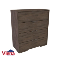 Comoda Delos 4 Cajones DLD02RDG Roble Denver Grafito