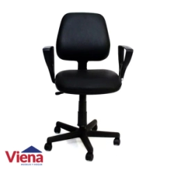 Sillon Of Portantino Rudy Ovalina Negra Con Apoyabrazos 670