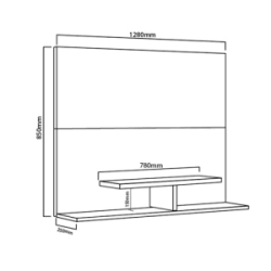 Panel Tv/LCD/LED 50" Delos DL841FC Boston Con Soporte Fijo