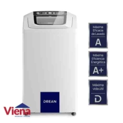 Lavarropas Drean Concep Neo Fuzzy Carga Superior 6KG 800RPM Blanco.