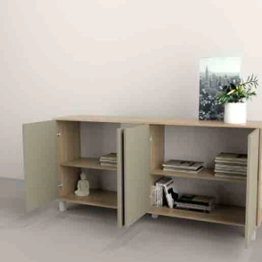 Bahiut Table's 180 cm 7008COG Olmo / Gris Claro