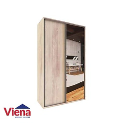 Ropero Delos DLE362PC 2 Puertas Corredizas Con Espejo 123 X 210 PINO