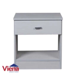 Mesa de Luz Ricchezze Ecopack 1 Caj�n Nevada