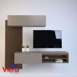 Centro Entretenimiento, Table's 1111-CNG Nogal / Gris 220 cm