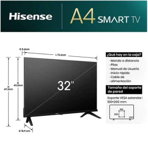 Televisor Hinsense 32" Led 32A42K Smart HD VIDAA
