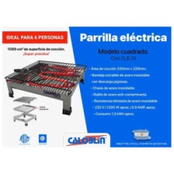 Parrilla Electrica Caloblin CLB24 Cuadrado