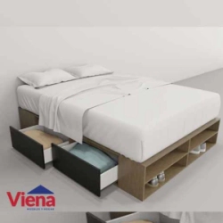 Box Table�s Para Sommier 140 6442 CNN Nogal / Negro