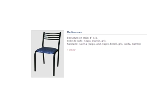 Silla Ca�o Mediterraneo Rina Gris