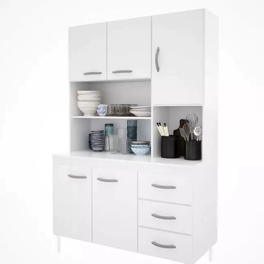 Kit Cocina DELOS 1.20 5 Puertas Blanco