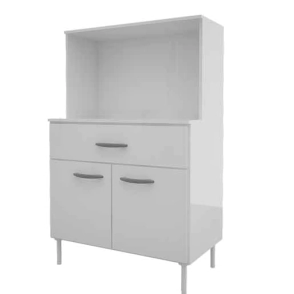 Bajo Para Microondas Delos  80 cm. 2 Puertas Blanco DL630BR