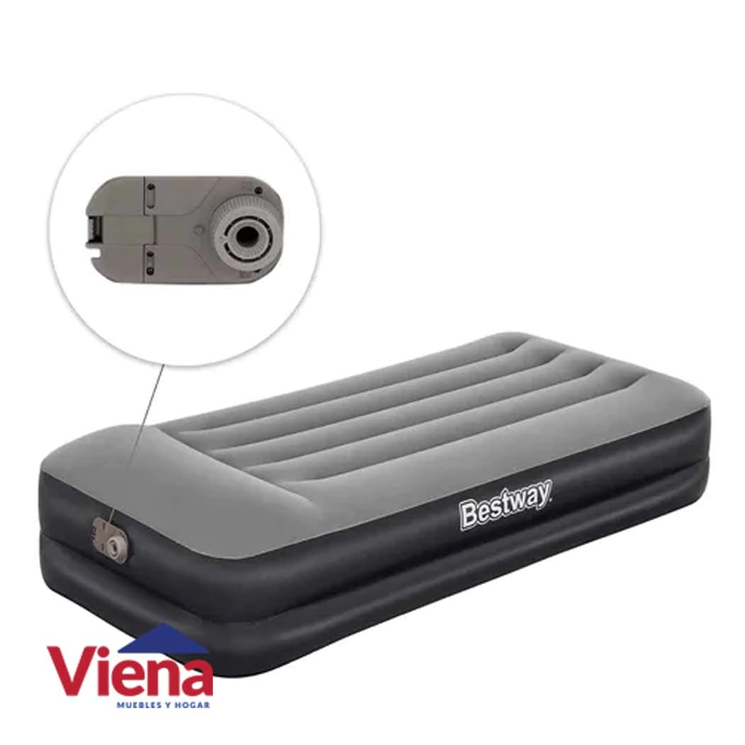 Colchon Infable BestWay 1 plaza 191 x 97 x 46 Con Inflador Electrico 67401