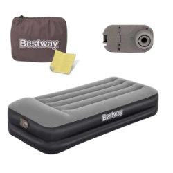 Colchon Infable BestWay 1 plaza 191 x 97 x 46 Con Inflador Electrico 67401