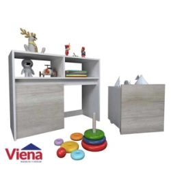 Juguetero Table�s 3037-NCE 2 Cajones Nevada Everest