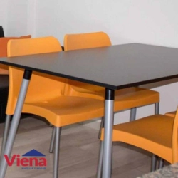 Mesa Melamina Kaunas Sit Negra 1.60 Pata Pintada