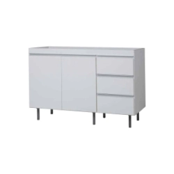 Bajo Mesada Ricchezze 120 Arco 2 Puerta , 3 Cajones Aluminio