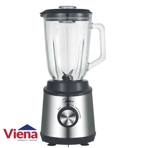 Licuadora De Vaso Midea TB-M115XAR1 Jarra Vidrio 800W Inoxidable 
