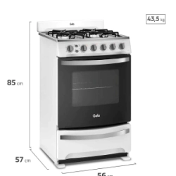 Cocina Gafa CGB56 Blanca 56CM 4H