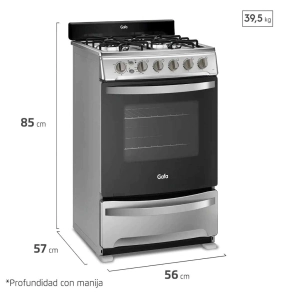 COCINA GAFA CGX56 INOX 56CM 4H.