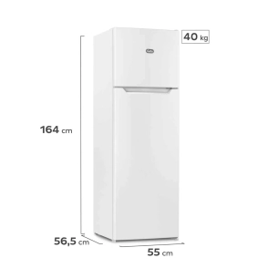 Heladera Gafa HGF-252B BLANCA Con Freezer 250L