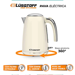 Pava Electrica Lusqtoff LQ-PV804C 1.7L Cream