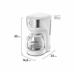 Cafetera Electrica Electrolux ECM21 1.2LTS Blanca