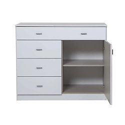 Comoda Ricchezze Piu Pack 1 Puerta 4 Cajones Blanca 36208271