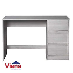 Escritorio Ricchezze Mesina 109 cm 3 Cajones Pino Blanco