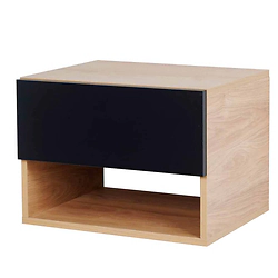 Mesa De Luz Ricchezze Murano Florante Hickory / Negro